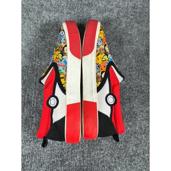 Pokemon-Themed Slip-On Shoes 4Y Ground Up Multicolor Design Red Sole Casual Kids - Picture 6 of 16
